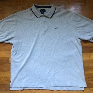 Nautica Golf Grey and Black Mens Polo XL